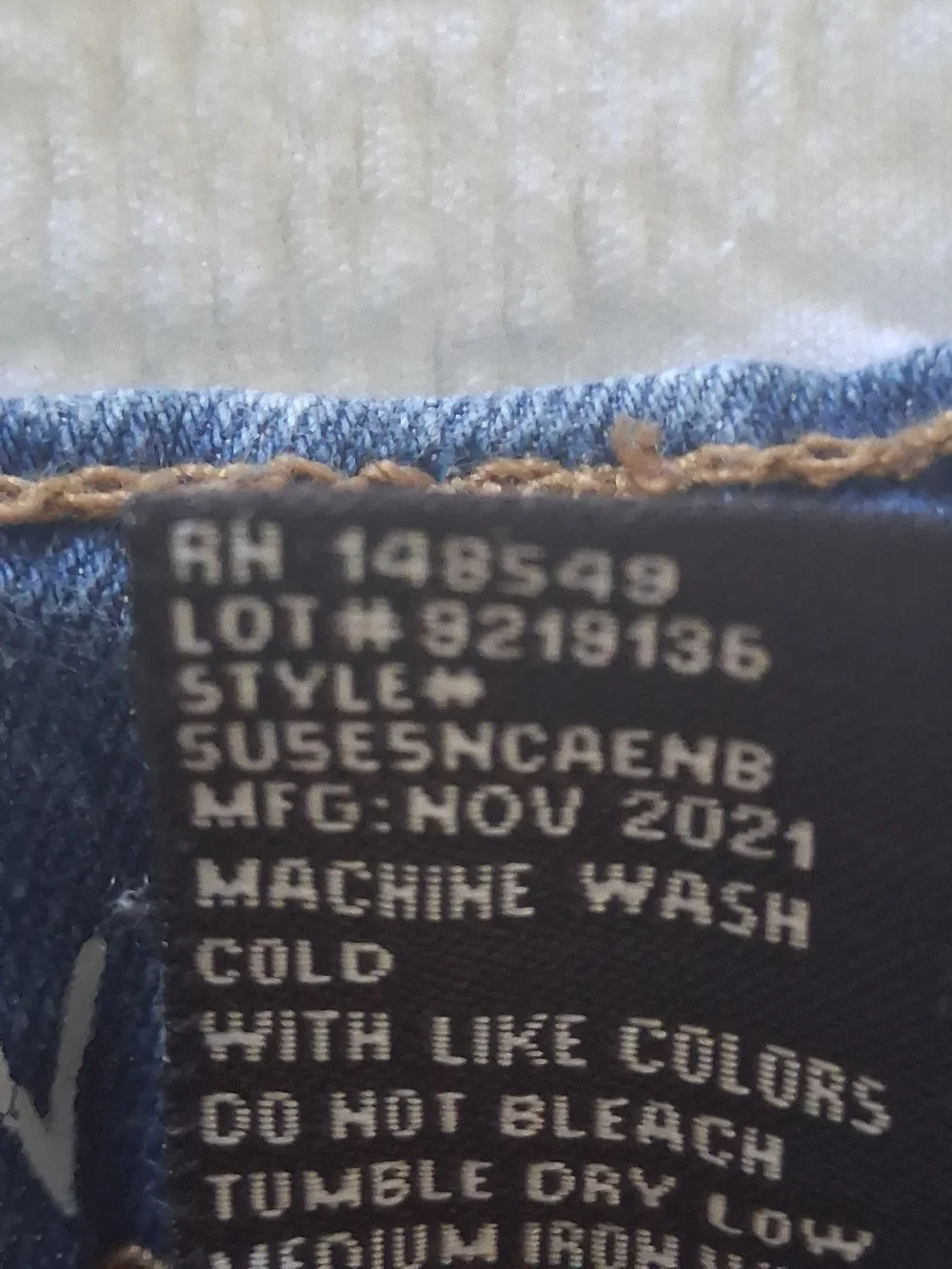 Kid Boys' Classic Straight Leg Jeans in Dark Blue Adjustible Waist Size 5 Years